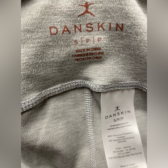 NWT Danskin Heather Sculpt Leggings in light heather gray SZ S - Picture 4 of 5